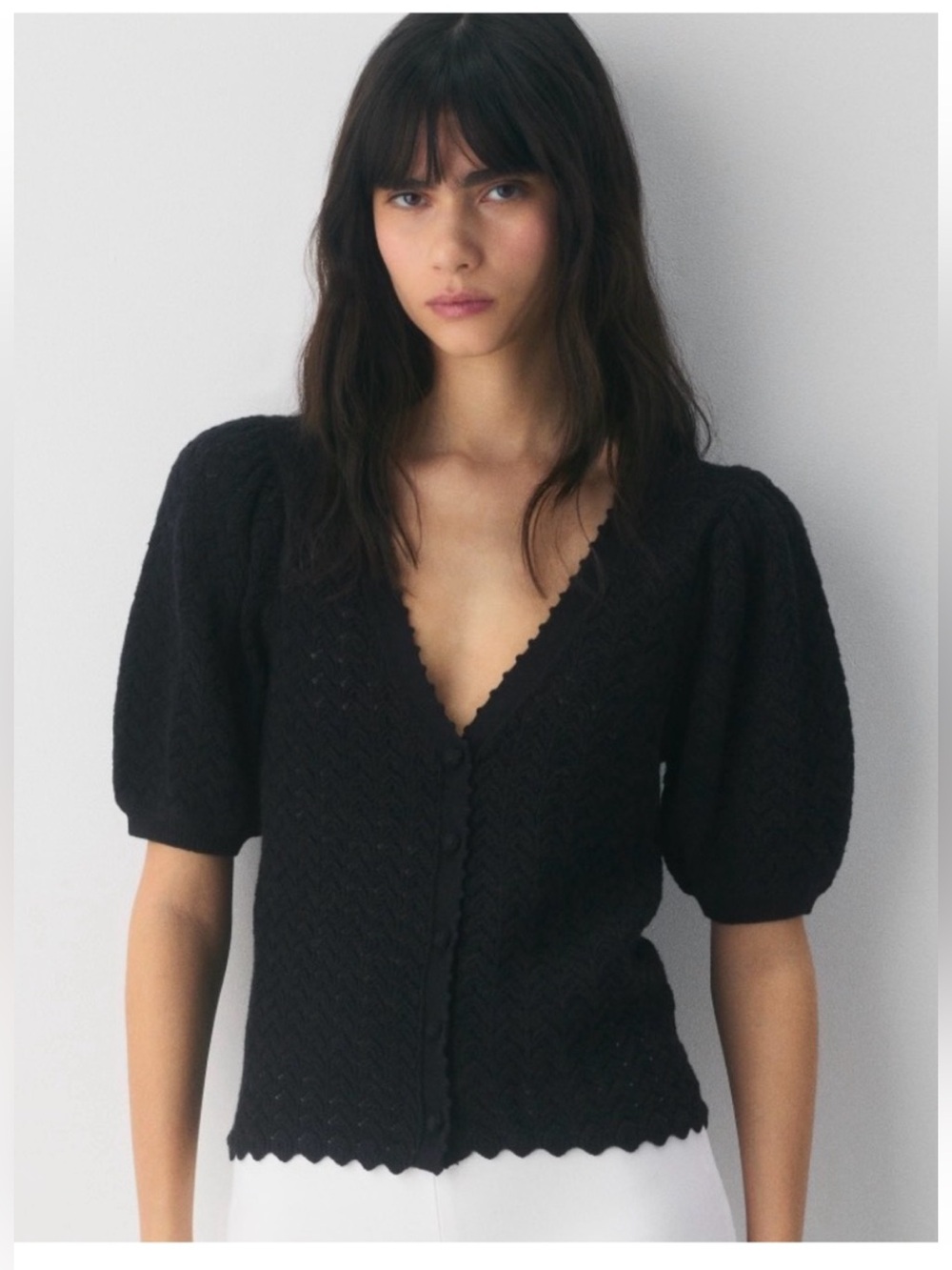 Aritzia Wilfred Cotton Charm Fika Cardigan size M